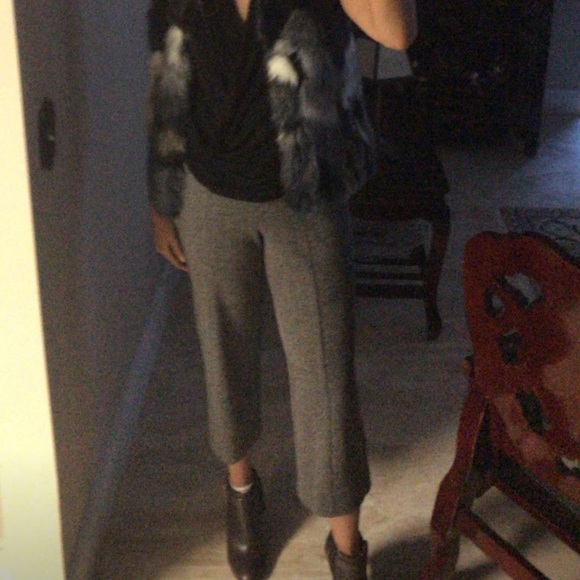 Bar III Pants - Grey tweed Culotte pants